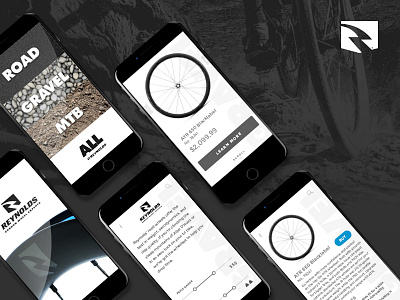 Reynolds Wheel Product Guide Concept app branding cycling minimal mobile product ui ux wheels