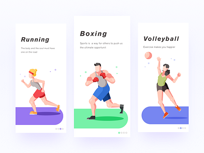 A small illustration of a sports app, hope you will like it