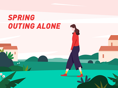 Spring outing alone