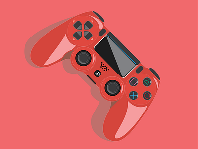 Dualshock 4 animation art design electronic flat illustration illustrator minimal phone playstation4 playstation5 ps ps4 ps5