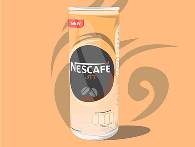 Nescafe can animation art broken design electronic flat illustration illustrator minimal phone