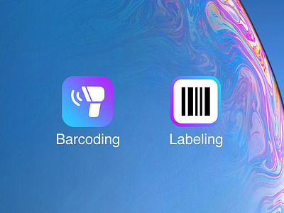 Barcoding & Labeling Icons