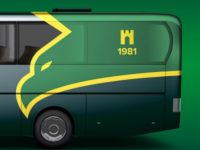 Design of bus for football club "Prykarpattia" (Ivano-Frankivsk)