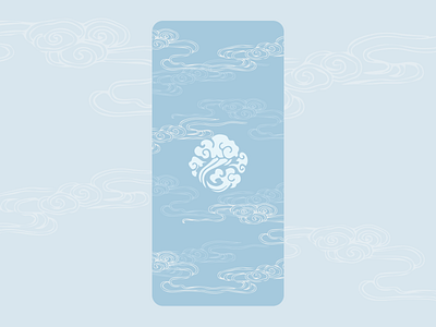 Cloud Pattern UI blue chinese chinese painting cloud clouds gusu lan pattern