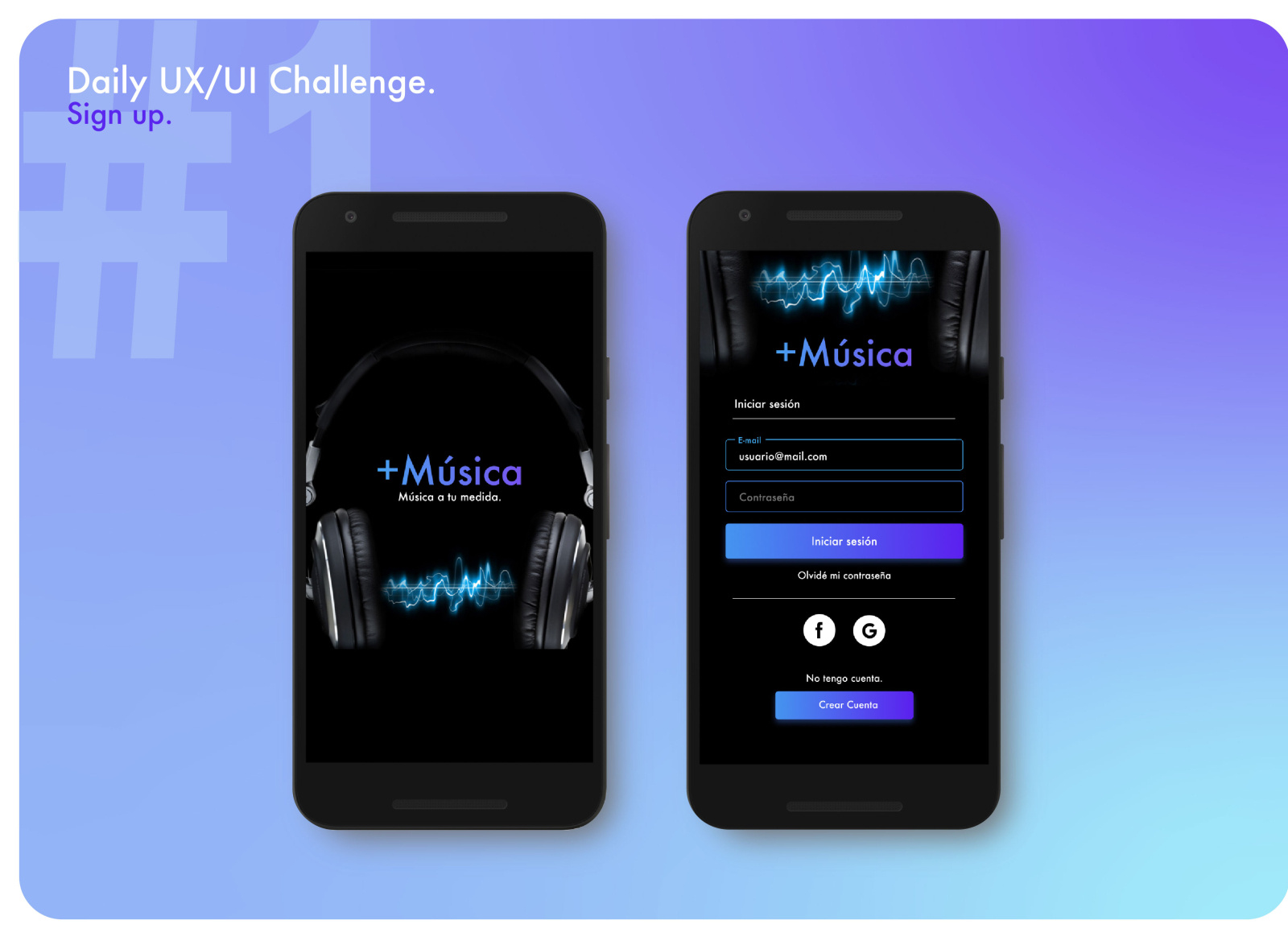 Daily UX/UI Challenge. #1 by Verónica Nachon on Dribbble