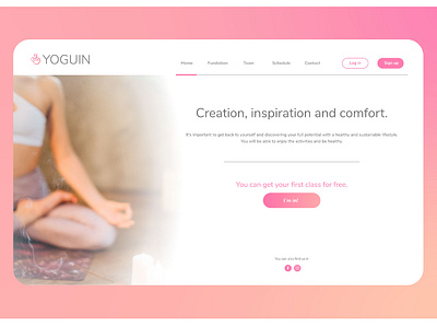 Daily UI Challenge #3 - Landing page design landingpage ui ux uxui web yoga