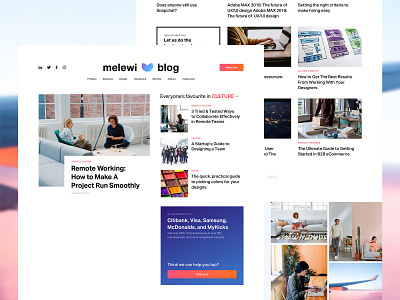 Melewi Blog blog blog design design ui ui design user interface web
