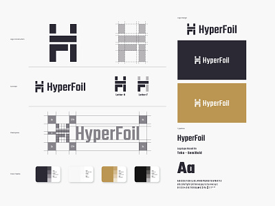 HyperFoil - Brand Identity apparel brand designer brand guide brand identity branding clothing letter f letter h logo logo design branding logo designer logodesign monogram visual identity