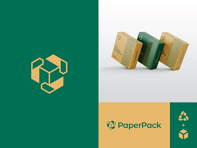 PaperPack - Kallam Ar Rahman eco friendly eco logo eco packaging environment logo logo designer logo mark logodesign package paper recycle logo