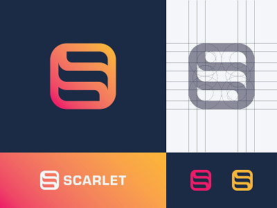 Scarlet - Visual Effect Studio abstract brand brand identity branding design letters logo logo designer negative space scarlet visual effect