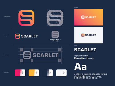 Scarlet - Brand Identity abstract brand brand identity branding design letter s logo logo designer negative space scralet visual effect