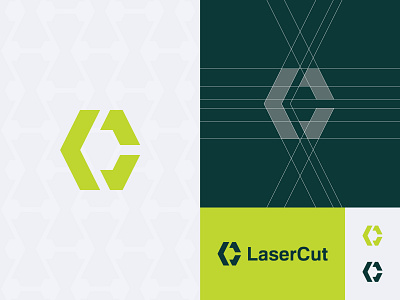 LaserCut bold logo brand brand identity branding designer lasercut letter c logo logo designer monogram