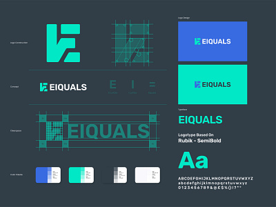 Eiquals - Brand Identity analytics brand identity branding chart concept data design designer e letter equal growth i letter identity logo mark monogram visual identity
