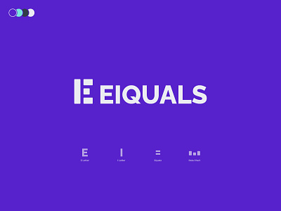 Eiquals V2 - Logo Design analytics brand identity branding chart creative logo data designer e letter equals freelance growth i letter logo logo design mark monogram visual identity