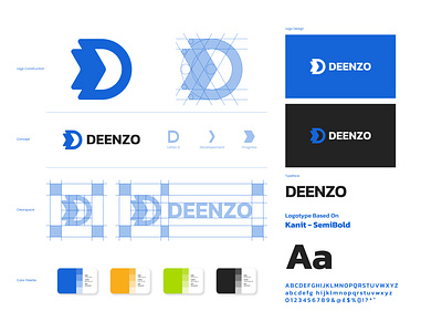 Deenzo - Brand Identity agency arrow brand brand identity branding designer development digital letter d logo logo designer logo mark progress