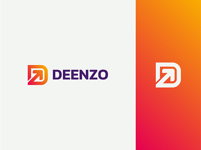 Deenzo - Logo Design V3 agency arrow brand brand identity branding digital letter d logo logo designer logo mark slovak up