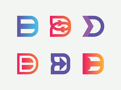 Letter D Explorration arrow brand brand identity branding concept digital exploration letter d logo logo mark tech up