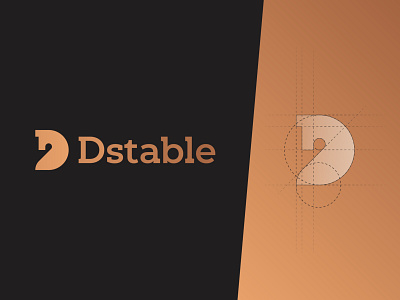 Dstable - Logo Design🐴 bold logo brand brand identity branding creative designer horse letter d logo logo designer logo mark logotype pet stable