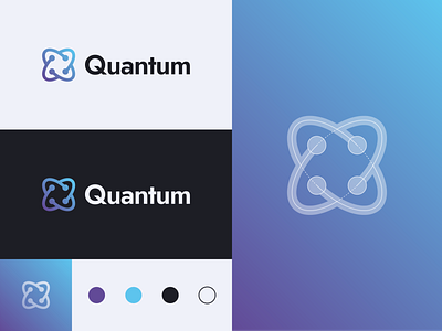 Quantum - Logo Design atom brand brand identity branding circular designer developer logo logo designer quantum tech