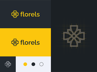 Florels - Logo Design brand brand identity branding daisy designer development floral flower game logo logo designer logo mark