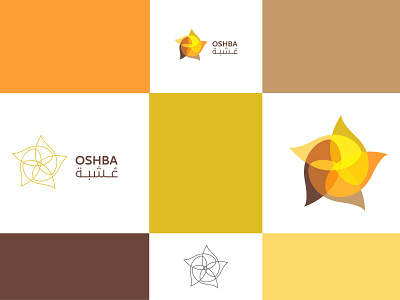 Oshba Brand Identity brand design branding logo concept logo design logo mark minimal visual identity براندينج شعارات شعارات عربية