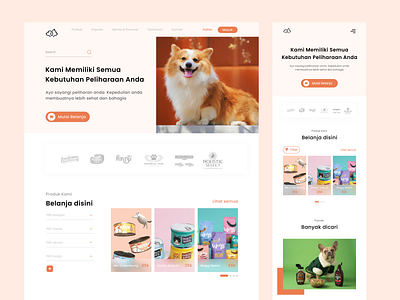 Pet Shop app app design design e commerce figma pet shop ui uiinspiration uiux ux webdesign