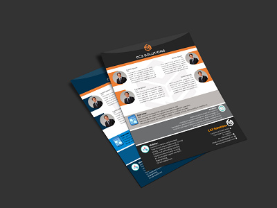 Flyer business company illustrator