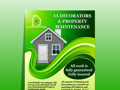 Decorators Flyer business company design flyer icon illustrator