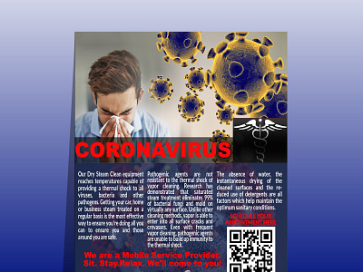 Coronavirus Flyer brochure design flyer illustration typography