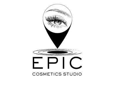 EPIC cosmetics studio Logo business company design icon illustration illustrator logo logo design typography