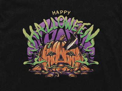 Happy Halloween 2020 dezeight dribbbleweeklywarmup halloween halloween t shirt happy halloween horror horror art illustration monster pumpkin scary skull spooky trickortreat tshirts