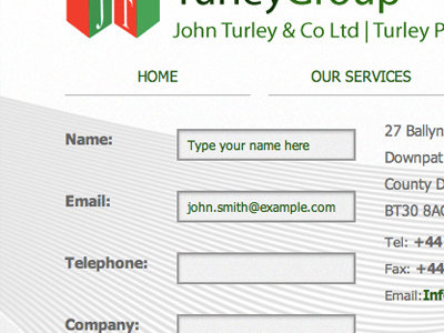 Contact contact css3 form green grey