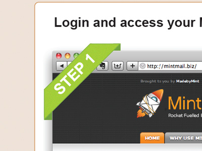 MintMail Tutorial css3 ribbon tutorial website