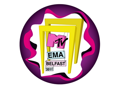 #MTVEMA logo mtv purple yellow