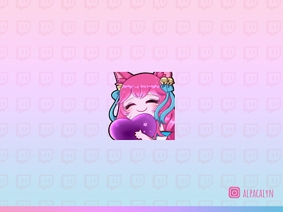 Ahri Emote digitalart emotes emotesart illustration streamer twitch twitchemotes