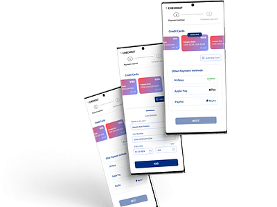 Credit card checkout dailyui dailyui2 mobile ui ui