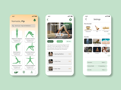 YinFlows app branding ui yoga