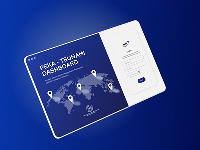 Login UI for Artificial Intelligence Peka Tsunami BPPT