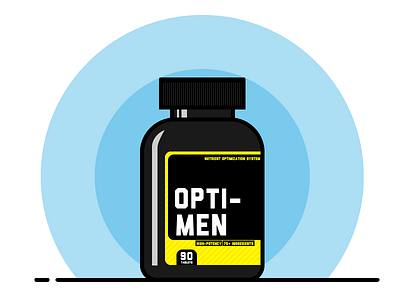 Opti-Men illustration illustrator vitamins