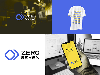 zero seven logo design and branding branding design logo logodesign logotype minimal typography ui