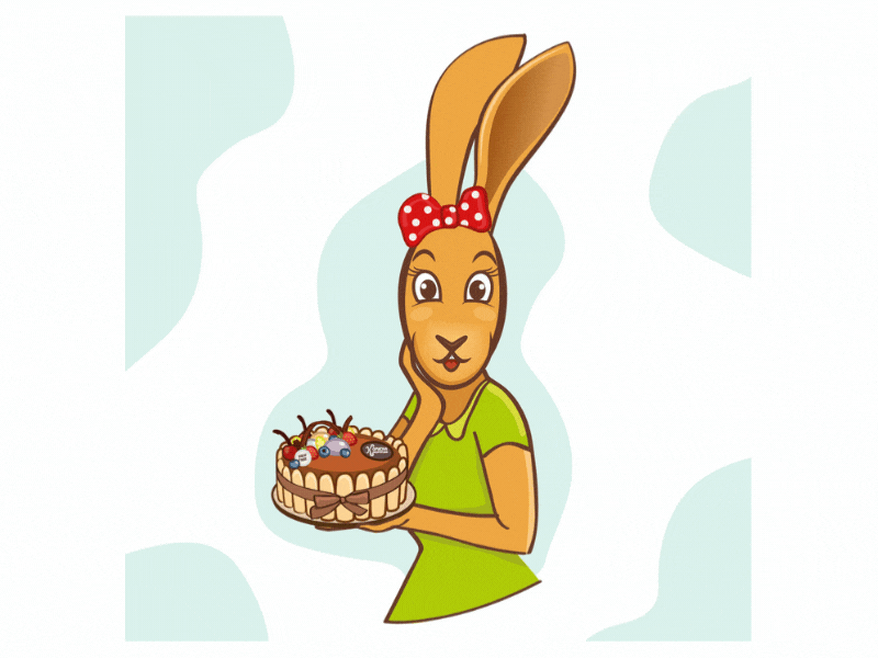 illustration animation confectionery graphic design hare illustration