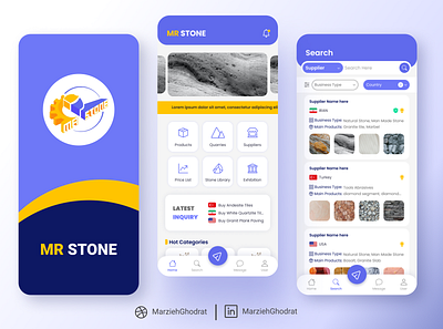Stone App Design & Develop app app design category design figma flutter iran mobile multilanguage shop stone ui ux