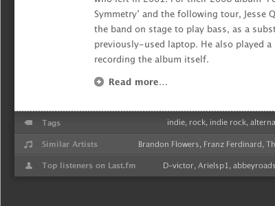 Last FM Scrobbler black fm gray icons last red tags white