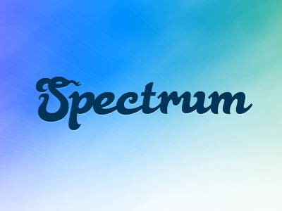 Spectrum Theme's Logo blue green logo spectrum theme violet