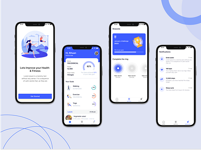 Fitness Mobile App UI design fitness and health app fitness app home page ui design fitness app ui fitness mobile app ui fitness tracking app gym app ui health app ui illustration lifestyle app mobile fitness app ui sports mobile app ui training app ui workout app ui