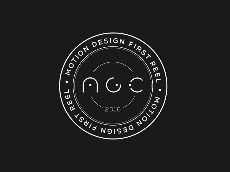 AGC Motion Reel 2016 Intro 2d agc animation design logo motion graphics reel showreel