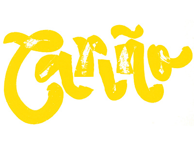 Cariño cariño doodling lettering marker