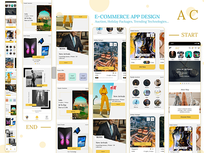 E-commerce Home Page design design app uidesign ux research uxui