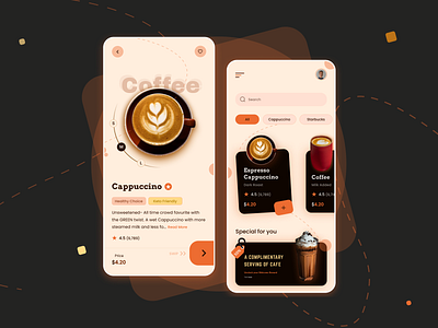 Coffee Shop App app coffee creative design designer figma figmadesign flexible layouts ui uidesign