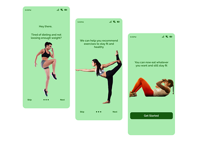 Fitness App mobile app ui user experience user interface user interface design